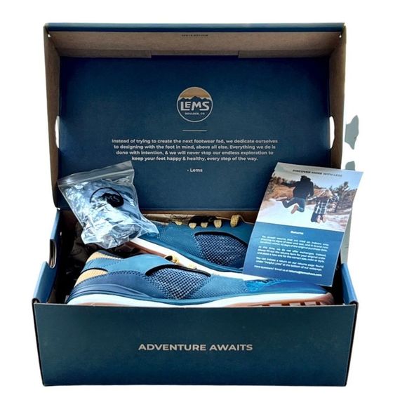 Lems Men’s MESA “Mountain to Town” Sneakers. Blue, Gold. 9.5. NEW - Picture 15 of 15